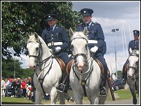 Local Gardai on horseback, Kildare Derby Festival